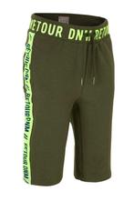 Retour Denim sweatshort Jondal met zijstreep mt 7/8=122-128., Kinderen en Baby's, Kinderkleding | Maat 122, Broek, Verzenden, Zo goed als nieuw