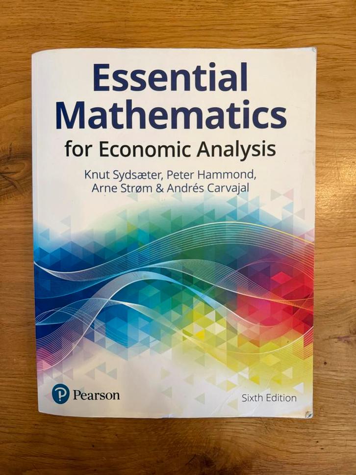 Essential Mathematics for Economic Analysis, Boeken, Studieboeken en Cursussen, Zo goed als nieuw, HBO, Beta, Ophalen of Verzenden