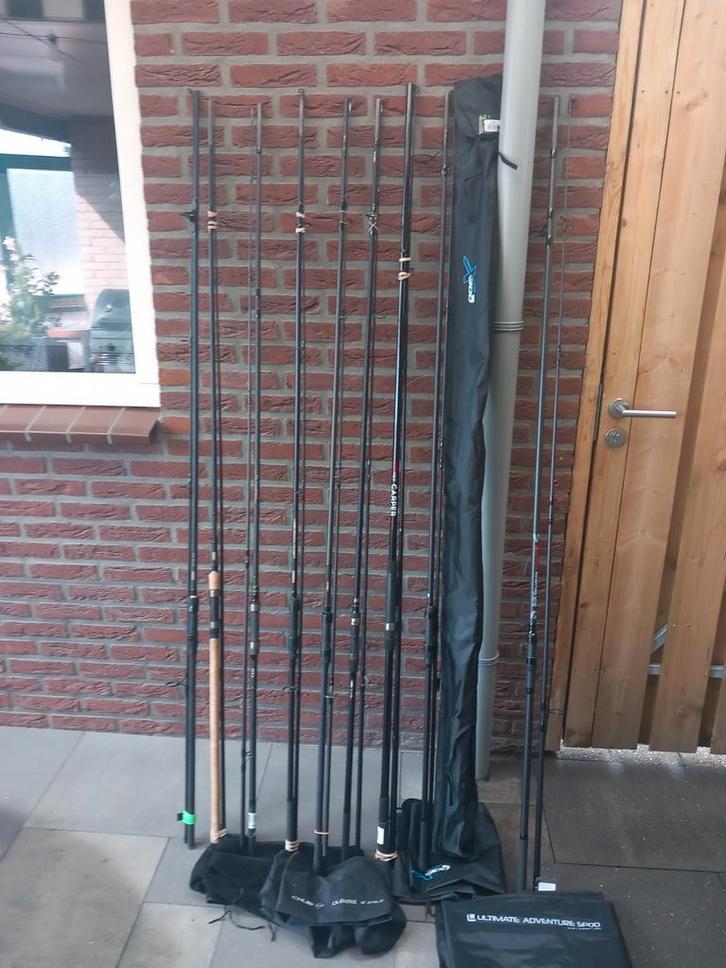 Partij 12ft Karperhengels., Watersport en Boten, Hengelsport | Karpervissen, Nieuw, Werphengel, Ophalen