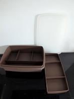Tupperware sorteer box, sorteer doos, Ophalen of Verzenden, Zo goed als nieuw, Bruin, Bus of Trommel