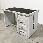 Stalen bureau in container uitvoering. info in beschrijving., Ophalen, Gebruikt, The haystack, Info@thehaystack.nl