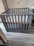 Box Laura TWF grijs met lade + matras, Kinderen en Baby's, Boxen, Ophalen, Zo goed als nieuw, Vierkant, Lade