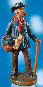 J.P. Philippe. Figurine peint á la main. Ca '40/'60. 18 cm., Ophalen, Zo goed als nieuw, Mens