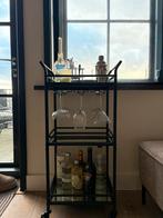 3 Laagse Cocktail Drank Wijn Trolley Kar met wielen, Ophalen, Zo goed als nieuw