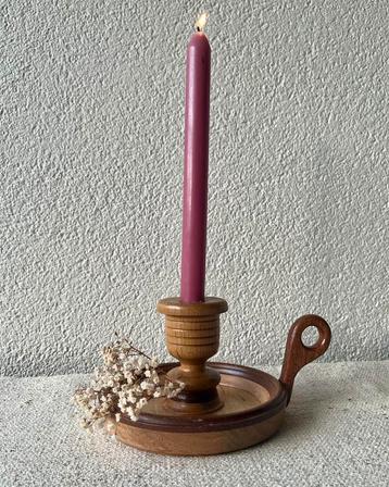 Vintage houten kandelaar groot interieur natuur beschikbaar voor biedingen