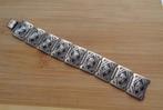 zilveren niello SIAM paneel armband [325], Verzenden, Zo goed als nieuw, Zilver, Zilver