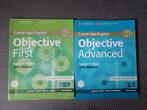 Cambridge English Objective First & Advanced boeken, Boeken, HAVO, Ophalen of Verzenden, Engels, Zo goed als nieuw