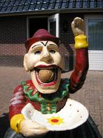 € 50 !! BEELD PIERROT ZWAAR GIETIJZER NOTENKRAKER DECORATIE, Ophalen