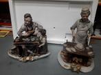 2 VINTAGE CAPODIMONTE NAPOLI BEELDENGROEP in PERFECTE STAAT, Ophalen of Verzenden
