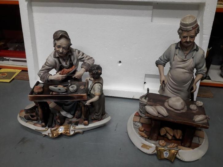 2 VINTAGE CAPODIMONTE NAPOLI BEELDENGROEP in PERFECTE STAAT, Antiek en Kunst, Antiek | Keramiek en Aardewerk, Ophalen of Verzenden