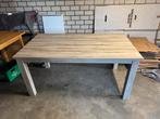 Eettafel hout 160x90 cm, Huis en Inrichting, Tafels | Eettafels, Teakhout, Gebruikt, 150 tot 200 cm, Vier personen