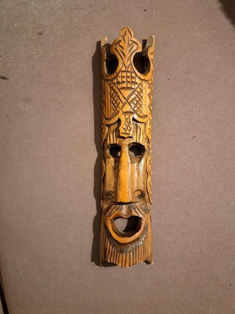 Houten afrikaans maskertje, Antiek en Kunst, Ophalen of Verzenden
