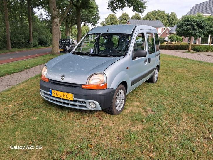 Renault Kangoo Rolstoelauto 2+1 1.6 16V 2003 Grijs, Auto's, Renault, Bedrijf, Kangoo, Benzine, D, MPV, Handgeschakeld, Origineel Nederlands