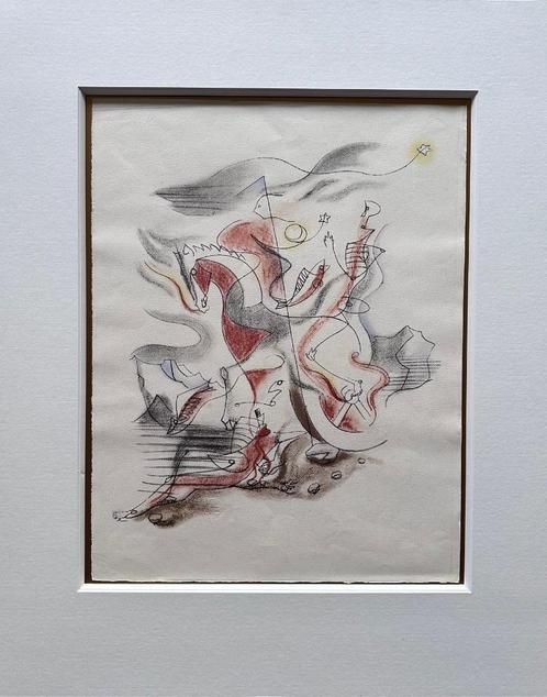 Andre Masson kleurenets, Antiek en Kunst, Kunst | Etsen en Gravures, Ophalen