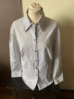 Bianca blouse | wit grijs streep | maat 48, Ophalen of Verzenden, Bianca, Zo goed als nieuw