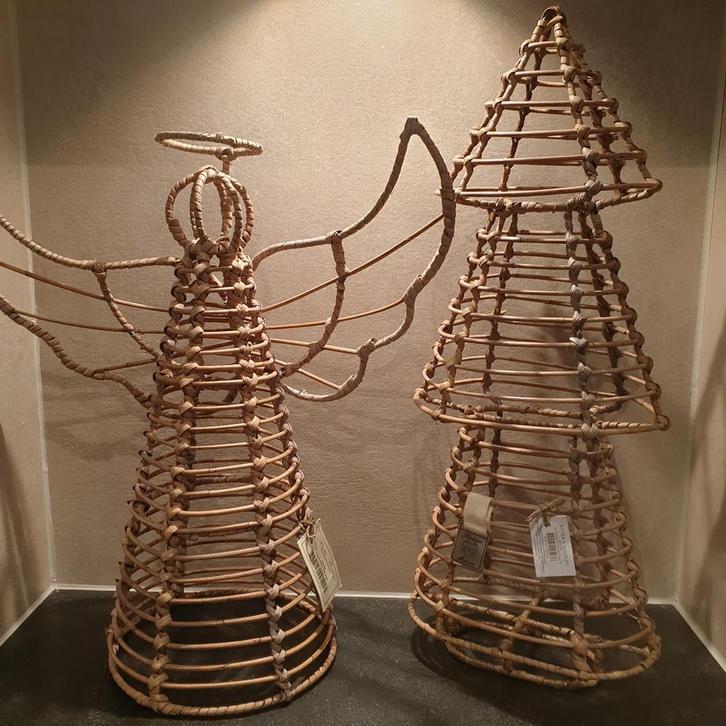 Riviera maison rustic rattan pretty Angel/ Tree M 40%, Diversen, Kerst, Nieuw, Ophalen
