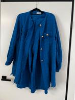 Leuke blauwe dames set broek met jasje maat 42, 40 past ook, Kleding | Dames, Grote Maten, Ophalen of Verzenden, Zo goed als nieuw