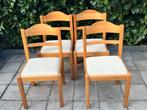 Set van 4 Vintage Scandinavian stoelen, Ophalen of Verzenden, Gebruikt, Vijf, Zes of meer stoelen
