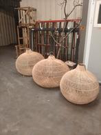 Tuin lantaarns/ grote lampenkappen, Huis en Inrichting, Ophalen of Verzenden, Gebruikt, Rond, Riet