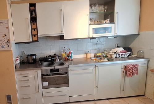 Keuken, Huis en Inrichting, Keuken | Complete keukens, Gebruikt, Crème, Hout, Ophalen of Verzenden