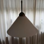 Vintage Hanglamp met Glazen Kap, Huis en Inrichting, Lampen | Hanglampen, Ophalen, Gebruikt, Vintage, Glas