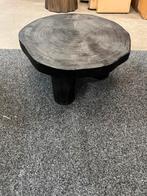 Salontafel zwart boomstam massief manghout 72cm, Info@savoireinteriors.com, 100 tot 150 cm, Kerkstraat 135a, Minder dan 50 cm