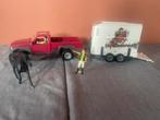 Schleich Pick up truck met paardentrailer, Ophalen of Verzenden, Zo goed als nieuw