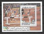 Mauretanie 1984  Olympische Spelen, Verzenden, Overige landen, Gestempeld