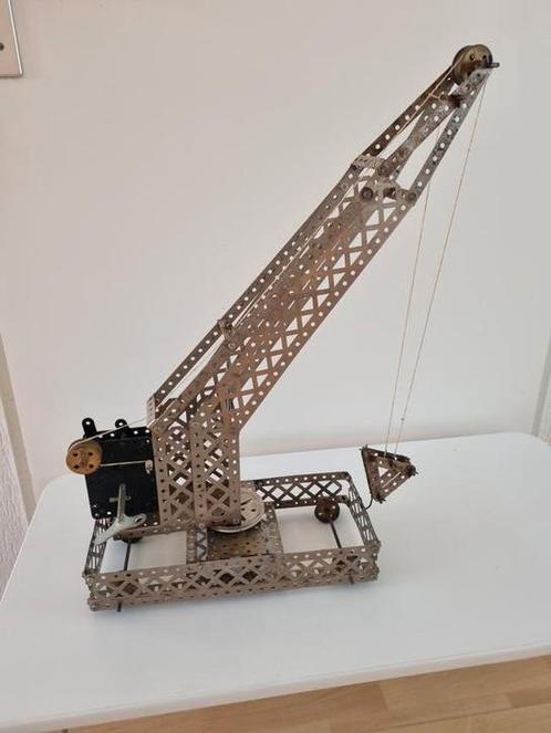 Meccano hijskraan, Hobby en Vrije tijd, Modelbouw | Overige, Gebruikt, Ophalen of Verzenden