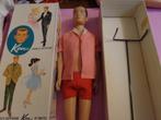 Barbie vintage Ken in doos 750 1/4 inch kleiner, Verzamelen, Poppen, Ophalen of Verzenden, Gebruikt, Pop