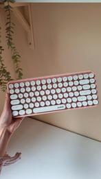 Licht roze toetenbord bluetooth ajazz ronde keycaps, Computers en Software, Toetsenborden, Ophalen of Verzenden, Zo goed als nieuw