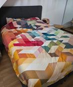 Dunvik Boxspring 160x200cm, Skiftebo donkergrijs, Ophalen, Tweepersoons, Zo goed als nieuw, 200 cm