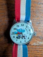 Horloge voetbalsmurf Peyo& Sepp, Verzamelen, Smurfen, Ophalen of Verzenden, Gebruiksvoorwerp