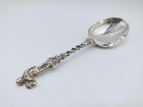 Zilveren gelegenheidslepel, 18e eeuws, Antiek en Kunst, Antiek | Goud en Zilver, Zilver, Verzenden