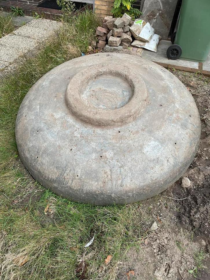 Grote Plantenbak, Tuin en Terras, Bloembakken en Plantenbakken, Gebruikt, Kunststof, Tuin, 30 tot 60 cm, 100 cm of meer, Rond