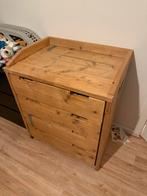 Houten Commode Handgemaakt, Ophalen, Gebruikt, 50 tot 100 cm, 3 of 4 laden