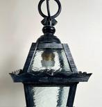 Vintage Franse zwarte hanglamp hal lamp lantaarn model, Huis en Inrichting, Lampen | Hanglampen, Ophalen of Verzenden, Zo goed als nieuw