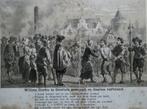 2 Prenten van Martelaren te Doornik België veroordeling, Antiek en Kunst, Ophalen of Verzenden