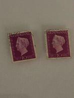 2 oude Nederlandse postzegels 10 c, Postzegels en Munten, Ophalen of Verzenden, Na 1940
