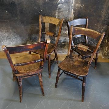 Oxford Windsor Chairs Antiek 19e Eeuw