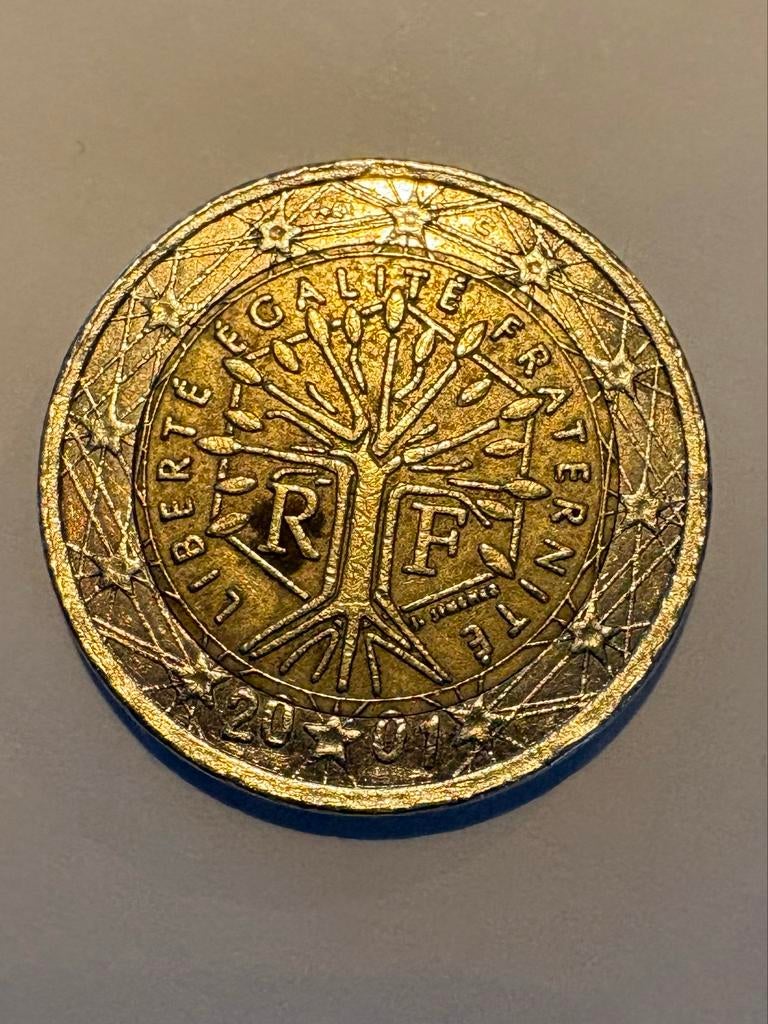 2 Euro Frankrijk 2001 - Zeldzame Misslag, Ophalen of Verzenden, Frankrijk, Losse munt