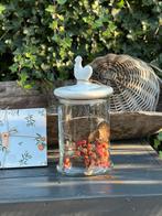 Decoratieve Glazen Pot met Deksel, Overige materialen, Wit, Nieuw, Ophalen of Verzenden