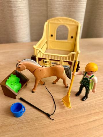 Playmobil 5517 Fjordenpaard met paardenbox beschikbaar voor biedingen