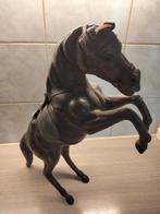 Jaren 60/70 stijgerendpaard uit leer, Antiek en Kunst, Ophalen of Verzenden