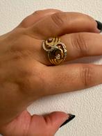 Gouden ring, Geel, Ophalen of Verzenden, Zo goed als nieuw, 17 tot 18