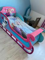 Frozen slee bed met dekbed, frozen dekbedovertrek&onderlaken, Kinderen en Baby's, Ophalen of Verzenden, Zo goed als nieuw, 70 tot 85 cm
