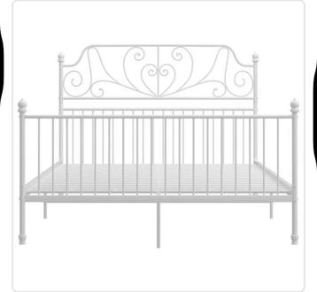 Tweepersoon bed met matras 160 cm