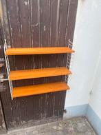 Nisse String boekenplanken wandrek hout metaal vintage retro, Ophalen of Verzenden, Gebruikt