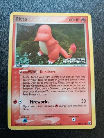 Ditto Charmander [Reverse Holo] #61 Pokemon Delta Species  beschikbaar voor biedingen