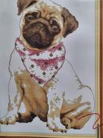 Borduurpakketten Dieren - Uil, Mopshond, Poes, Ophalen of Verzenden, Nieuw, Handborduren, Borduurpakket